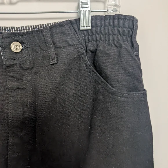 Vintage NWOT Lee Black Baggy Denim Jeans - Picture 3 of 8